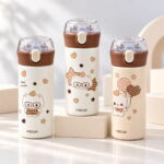 HSCUP 380ml Kids Stainless Steel Vacuum Bottle – Cute & Leak-Proof
