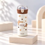 HSCUP 380ml Kids Stainless Steel Vacuum Bottle – Cute & Leak-Proof - Image 4