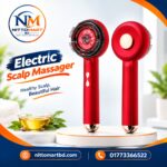 Magnetic Oil Dispensing Electric Scalp Massager with Red Light Therapy